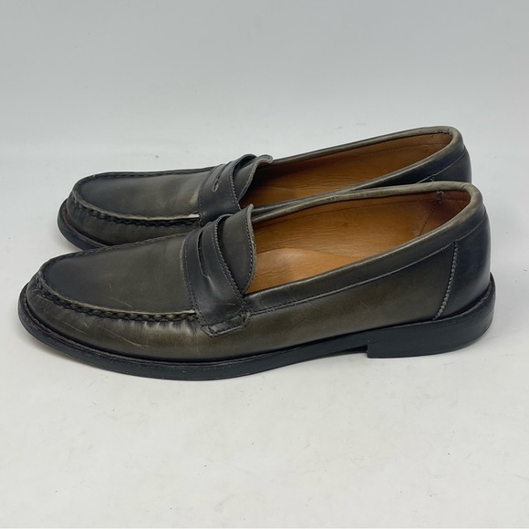 Allen Edmonds Dylan Penny Loafers Mens 8.5 D Burnished Green Leather Shoes main image 4
